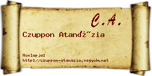 Czuppon Atanázia névjegykártya